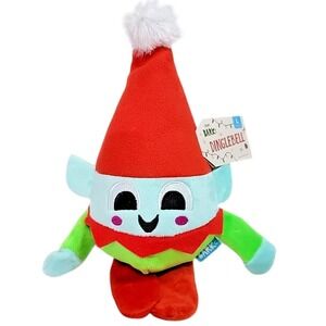 Bark Box Dog Toy DINGLEBELL‎ 2023 CHRISTMAS LARGE Crinkle Spiky Squeaky NEW